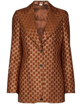 GG motif single-breasted blazer