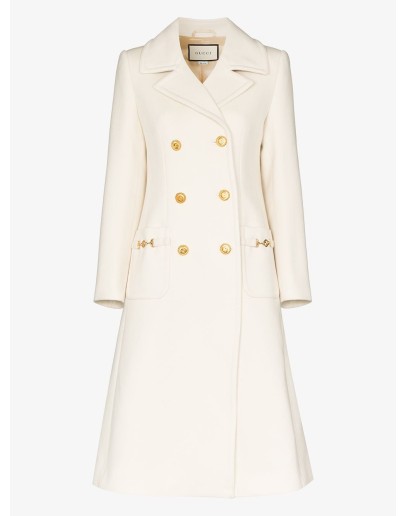double-breasted tailored coat