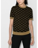 GG knit short-sleeve jumper