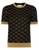 GG knit short-sleeve jumper