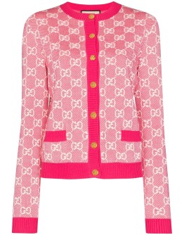GG monogram piquet cardigan