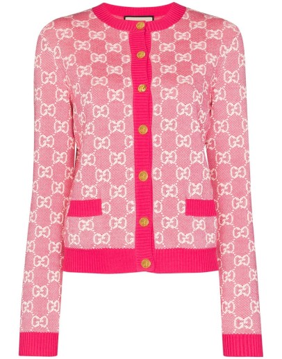 GG monogram piquet cardigan