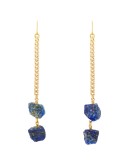 18kt gold vermeil lapis lazuli drop earrings