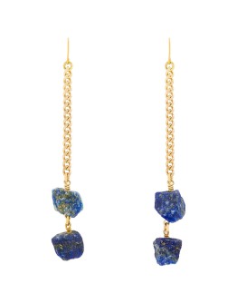 18kt gold vermeil lapis lazuli drop earrings