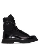 pouch-detail combat boots