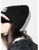 logo knitted beanie
