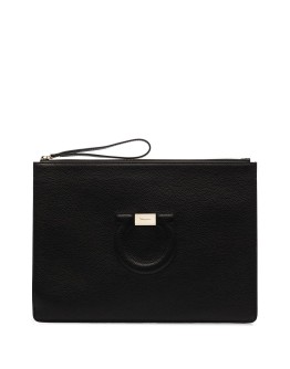 Gancini zipped pouch
