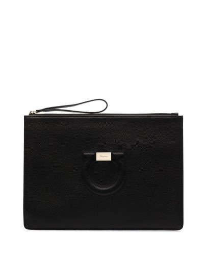 Gancini zipped pouch