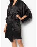 lace-trimmed robe
