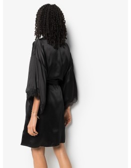 lace-trimmed robe