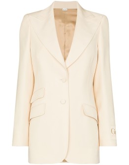tailored single-breasted blazer