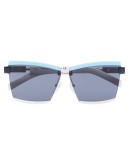 Duple rectangular-frame sunglasses