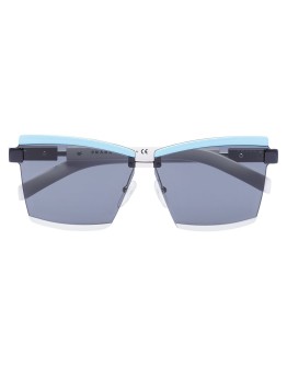 Duple rectangular-frame sunglasses