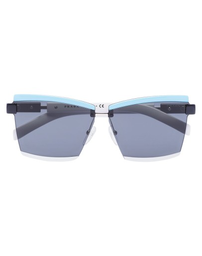 Duple rectangular-frame sunglasses