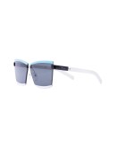 Duple rectangular-frame sunglasses