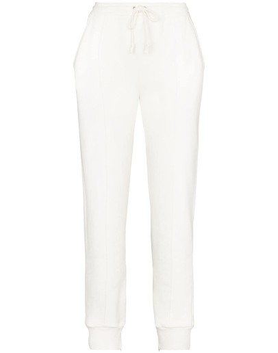logo cotton track pants