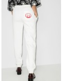 logo cotton track pants