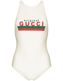 logo-print swimsuit