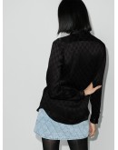 GG logo-jacquard silk shirt