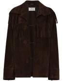 fringe-detail long-sleeve jacket