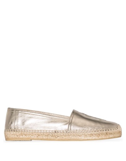 monogram-detail slip-on espadrilles