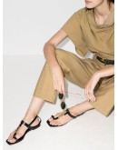black Power Cassandra leather sandals