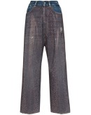 Breezy rhinestone-embellished jeans