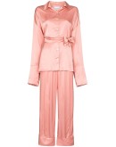belted satin pyjamas