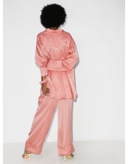 belted satin pyjamas