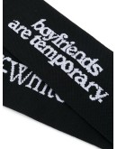BOYFRIENDS LONG SOCKS BLACK WHITE