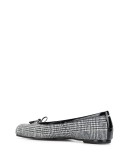 check print split-toe ballerina shoes