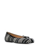 check print split-toe ballerina shoes