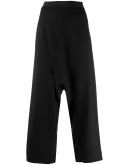 drop-crotch cropped trousers