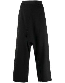 drop-crotch cropped trousers