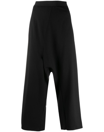 drop-crotch cropped trousers