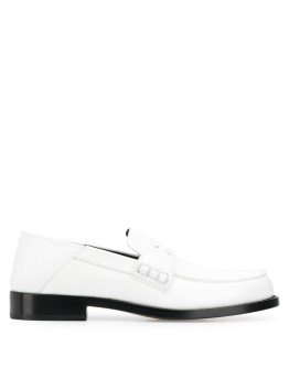 leather four-stitch loafers