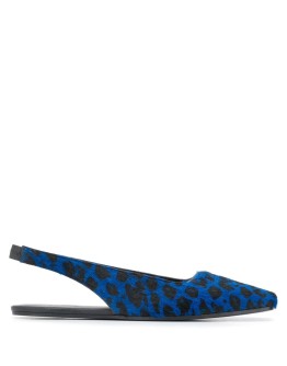 leopard print slingback ballerina shoes