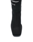 slogan-print boots