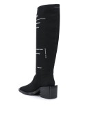 slogan-print boots