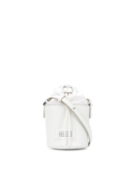 logo patch bucket bag