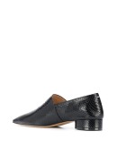 4-stitches low-heel loafers