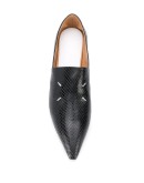 4-stitches low-heel loafers