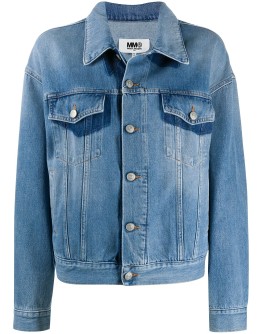 contrast-detail denim jacket