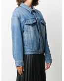 contrast-detail denim jacket