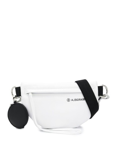 reversible logo print belt bag