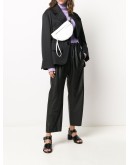 reversible logo print belt bag