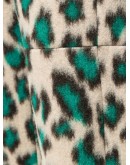 leopard-print cropped trousers