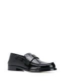 leather four-stitch loafers
