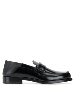 leather four-stitch loafers