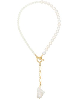 Rosalita gold-tone pearl necklace